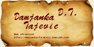 Damjanka Tajević vizit kartica